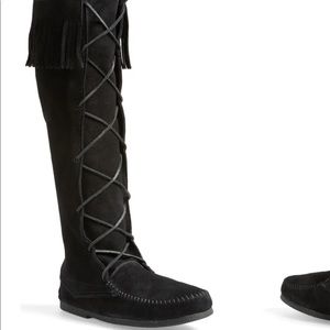 Size 7 minnetonka women’s knee high moccasins